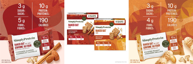 Barres d’avoines au four – SimplyProtein 