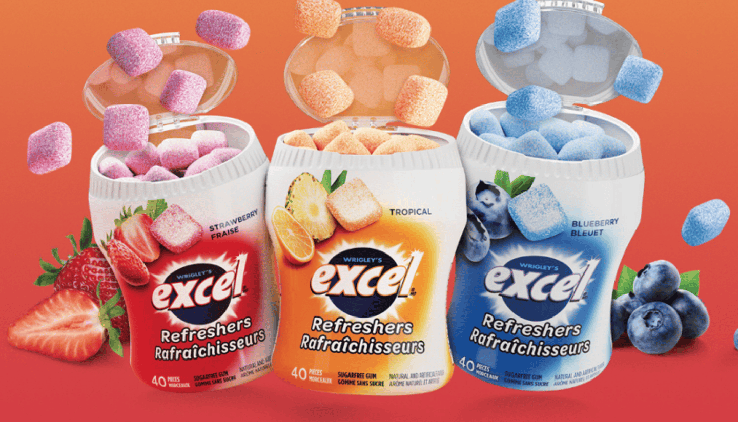 Gommes Refreshners – Excel Gum 